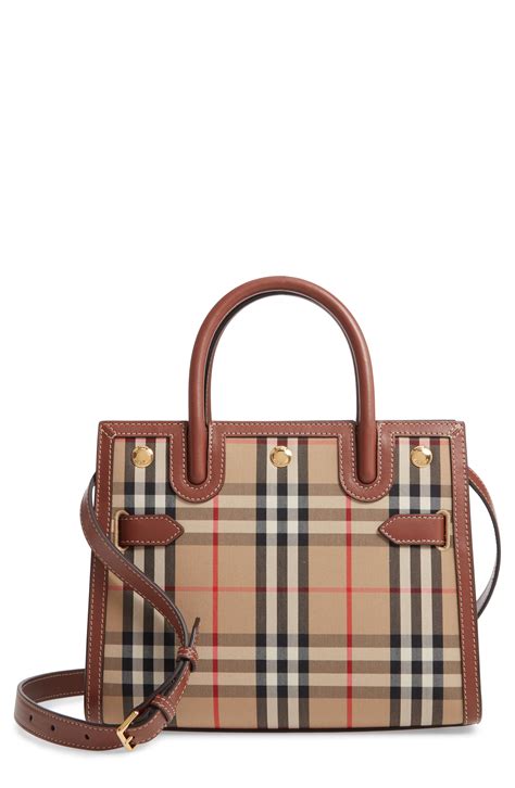 burberry tasche gestreift|burberry leather handbags.